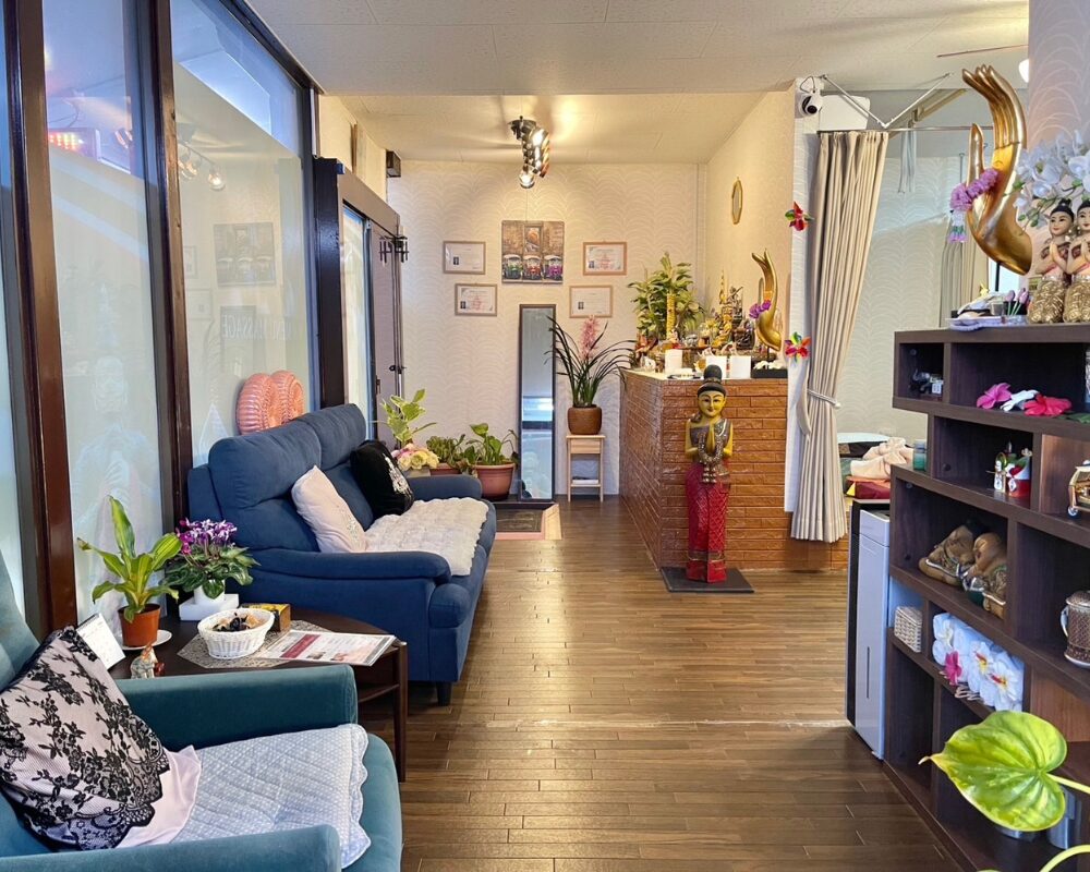 小美玉市江戸のタイ古式マッサージ・もみやの待合室